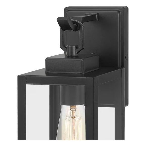 NEW Quoizel Breitling Matte Hardwired Outdoor Wall Porch Garage Patio Light NIB - Picture 4 of 10